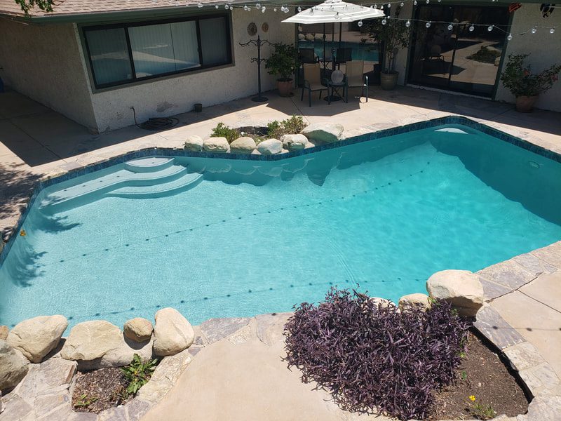 beautiful backyard pool