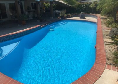 beautiful pool in backyard